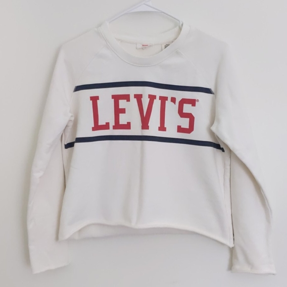 Tops | Levis Cropped Sweatshirt 